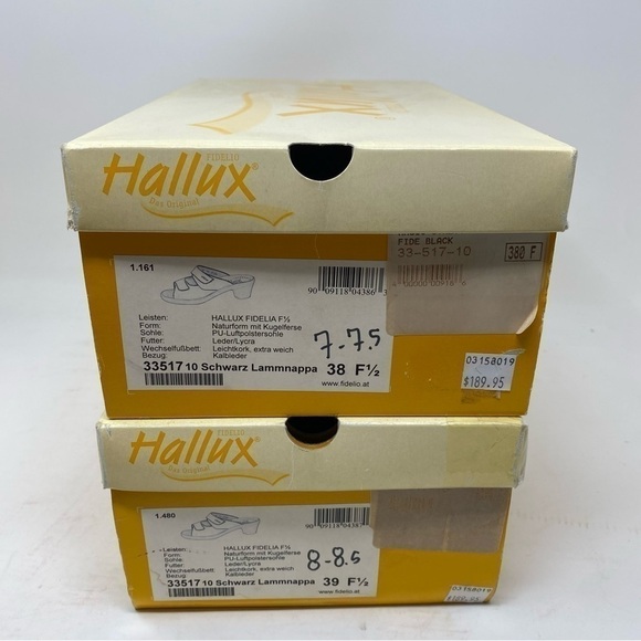 Fidelio Hallux Magi-stretch Mule with Heel 33-517 Black Leather Bunion Friendly - Picture 6 of 6